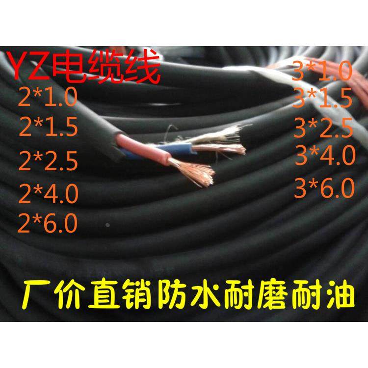 纯铜丝2*1/1.5/2.5/4/6平方双芯正品YZ电缆线铜芯护套两三芯电线,农用物资,苗木固定器/支撑器,淘宝优惠券,粉丝福利购,淘宝优惠卷