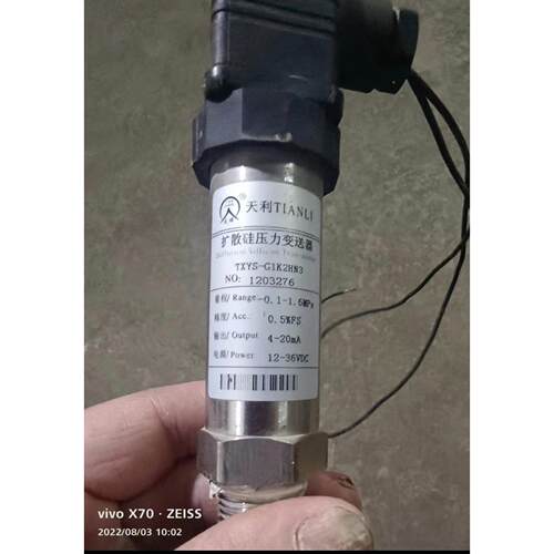 扩散硅压力变送器TXYS-G1K2HN3 蒸压釜压力变送器 常州天利仪表