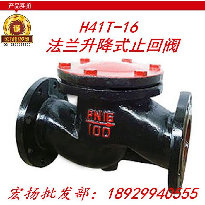 法兰升降式止回阀 H41T-10/16 铸铁法兰止回阀 卧式止逆阀 单向阀