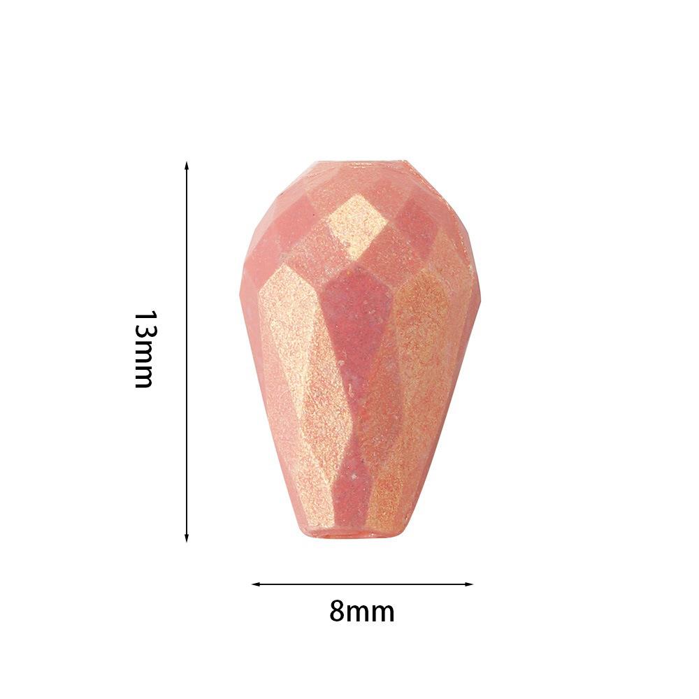 饰品配件亚克力水滴切面珠 手工串珠散珠间隔珠8*13mm厂家