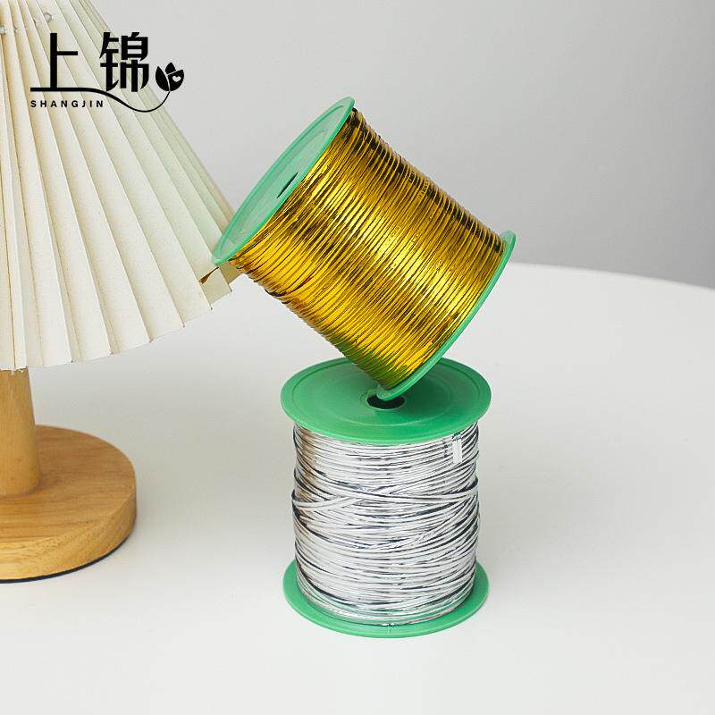 金色扎带银色扎带魔带花艺扎丝铁丝绑带鲜花包装材料金属线线圈
