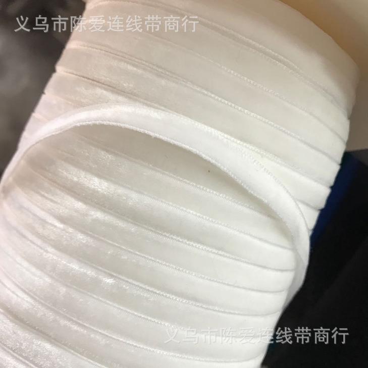 单面丝绒带 植绒带 天鹅绒带服装绸带dIY项链材料服装辅料