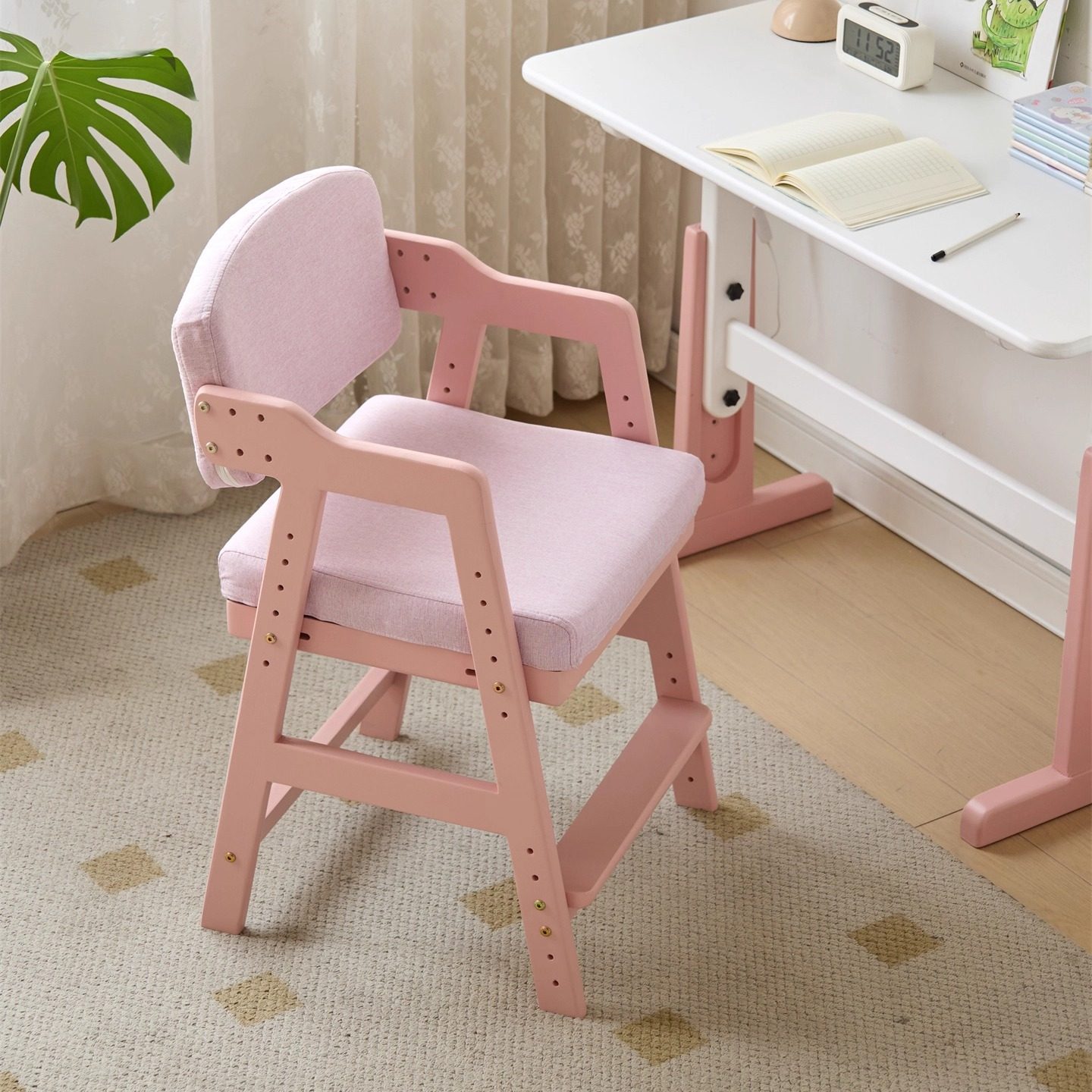 实木儿童学习椅可升降调节座椅小学生办公椅矫正坐姿靠背椅小孩椅,住宅家具,儿童学习椅,淘宝优惠券,粉丝福利购,淘宝优惠卷