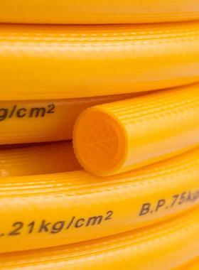 金牛头黄色PVC胶管压力设备风压管PVC黄色风压管增强高压管