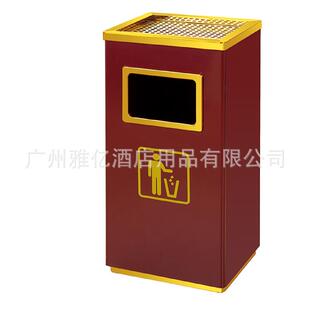 长形丽格桶绿色弹盖银行桶贵宾室VIP平盖商用烟灰桶农行垃圾桶