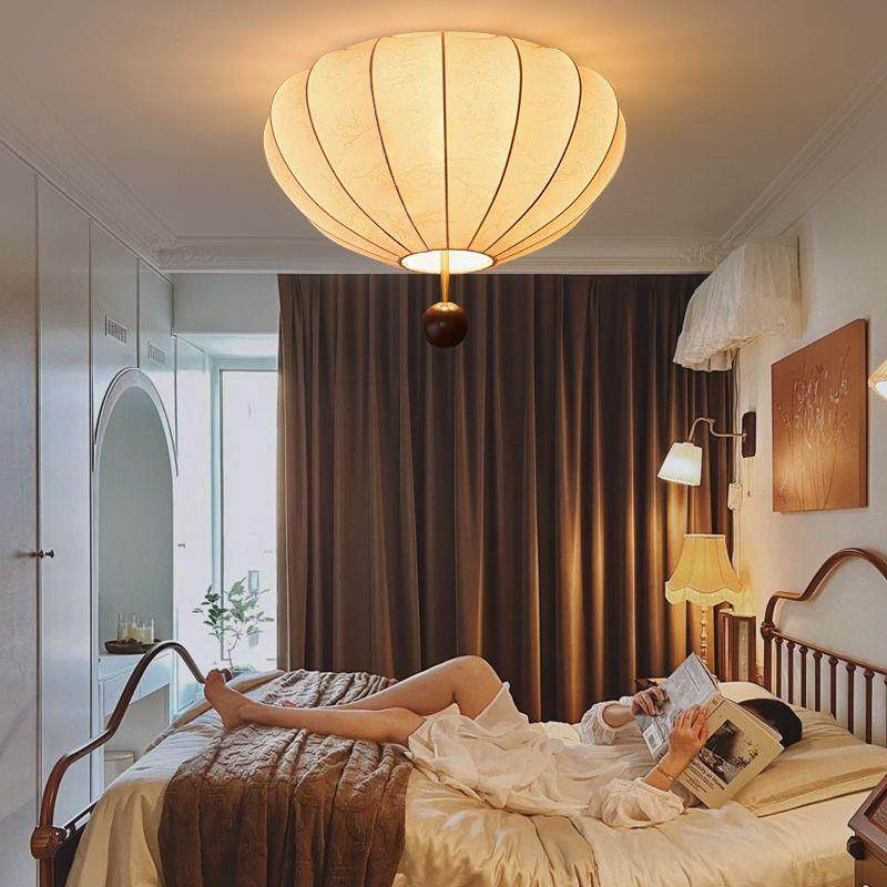 美式复古布艺护眼卧室吸顶灯中古风创意书房间灯轻奢高级感餐厅灯,家装灯饰光源,客厅吸顶灯,淘宝优惠券,粉丝福利购,淘宝优惠卷