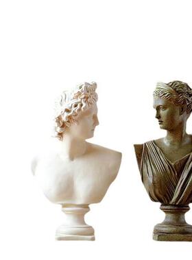 北欧装饰大号石膏头像人物雕像大卫树脂人像雕塑艺术品