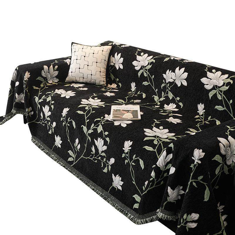 欧式古典雪尼尔沙发巾盖布高级感防猫抓沙发套万能罩四季通用盖巾,居家布艺,沙发套,淘宝优惠券,粉丝福利购,淘宝优惠卷