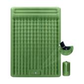 户外露营双人充气床充气垫打地铺拉带双人露营睡垫内置泵脚踏充