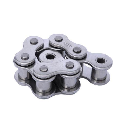 厂家12A滚子链机械带动输送链耐高温不锈钢工业用单双排传动链条