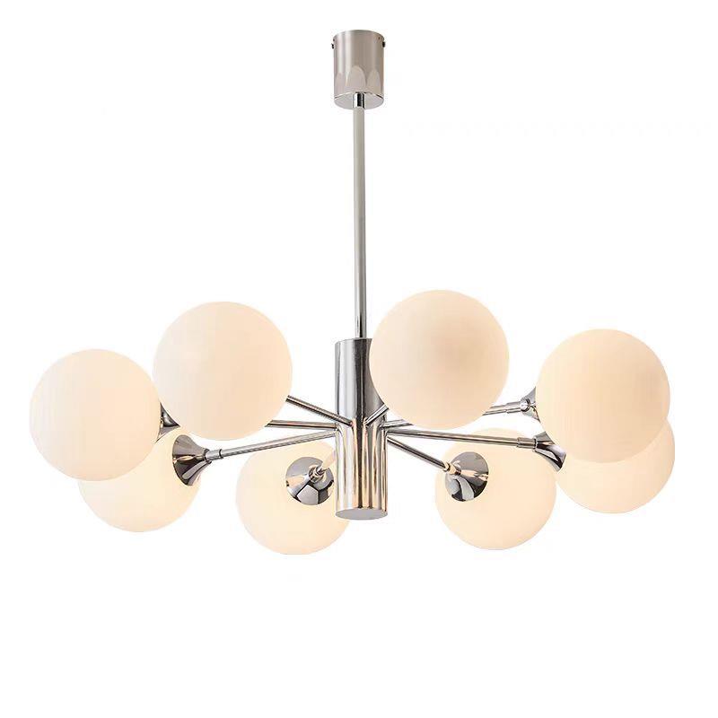 客厅餐吊灯卧现代简约家用多玻璃书房室灯设头计师北欧厅灯具