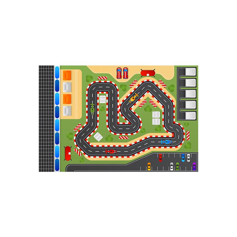 趣味早教地客毯道厅地早教地毯板满铺城市公跑路亲子房装饰停车场