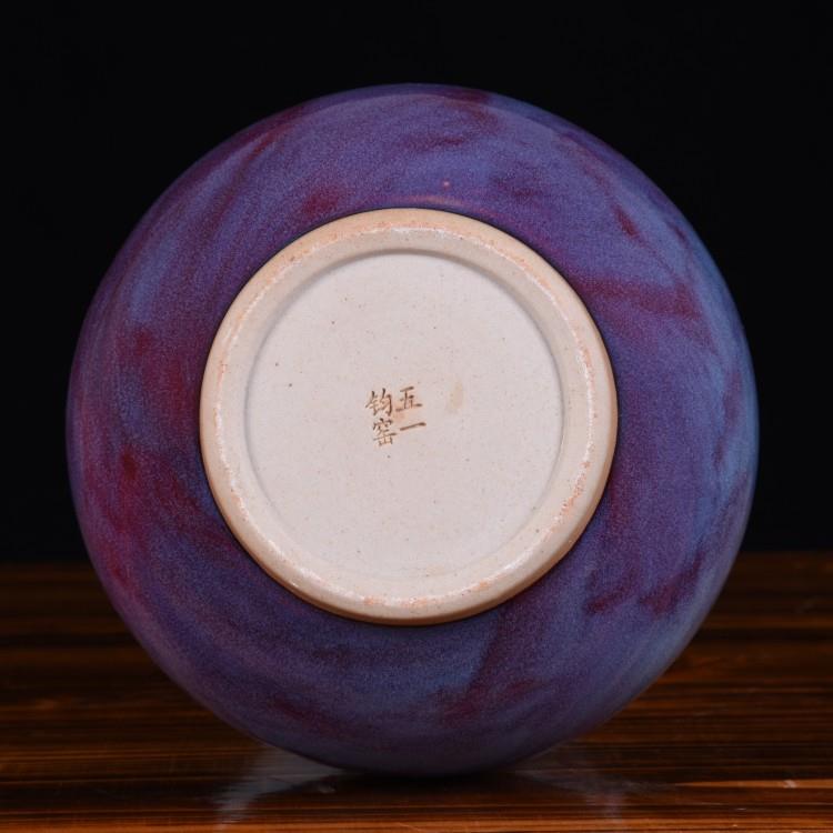 客景德镇陶瓷20116器仿古钧瓷窑变葫花瓶芦家居厅装饰工艺品古典