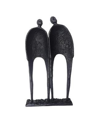 新中式金属双人组摆件电视柜客厅书房桌面家居办公装饰