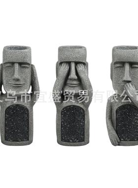 外贸复活节看听说系列花盆摆件多用装饰设计装饰摆件庭院