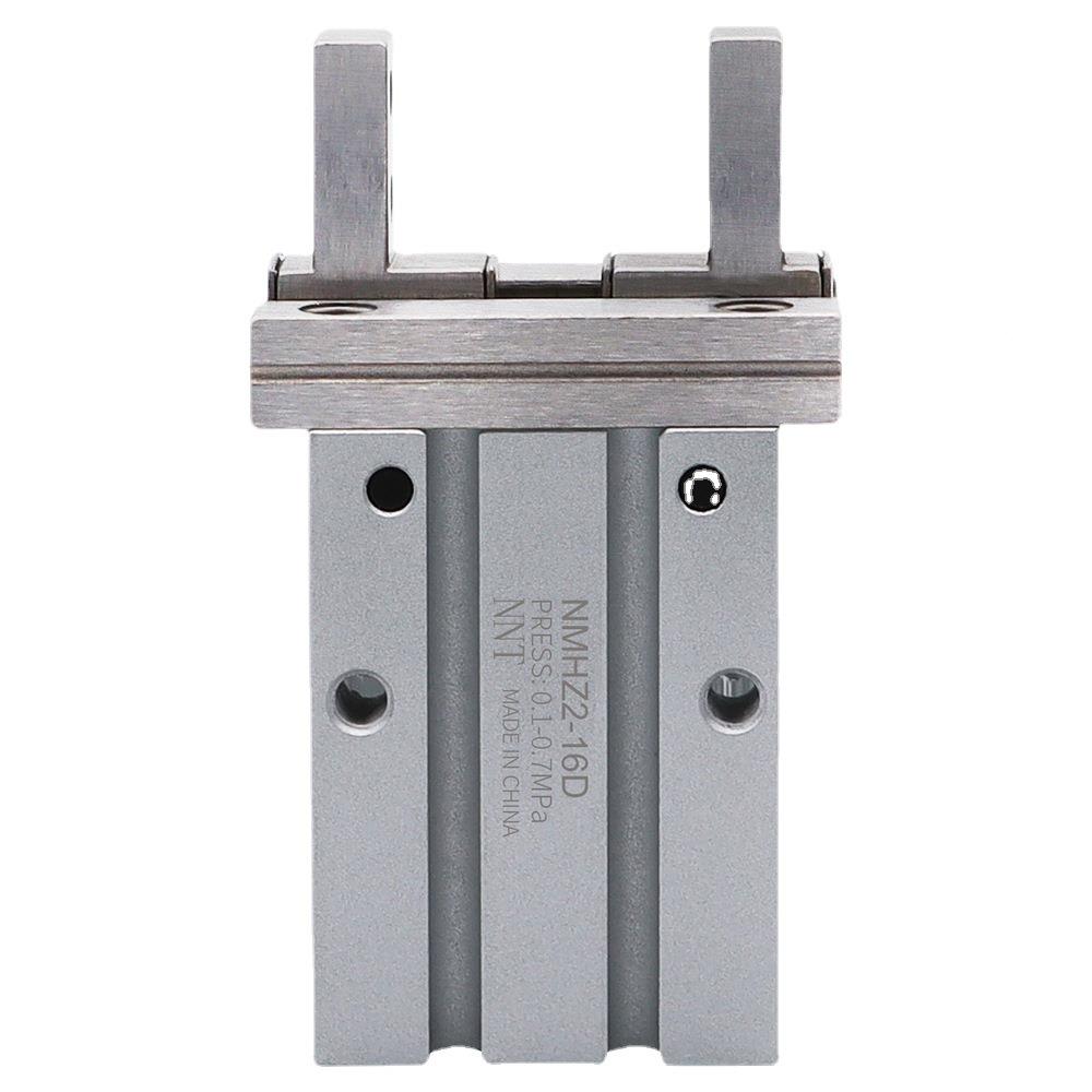 直销气单行程缸夹子平行开械闭型2气爪MHZ机手气缸气动手指