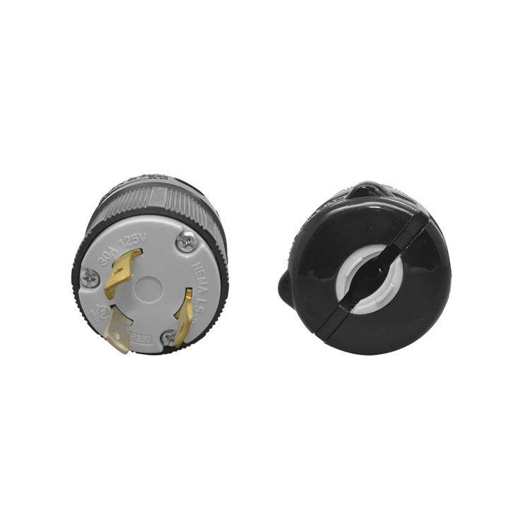 NEMAL5-30P美式E350413插头NEMA防脱接线插头工业插头