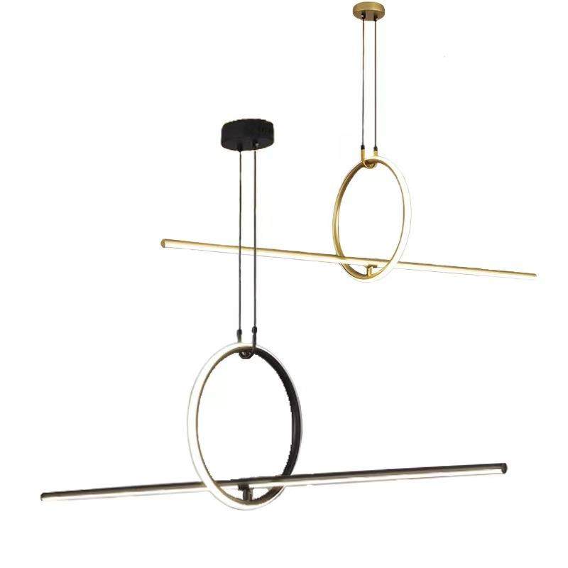 设计师餐厅吊灯现代简约北欧吧台灯餐桌轻奢一字长条灯具极简,家装灯饰光源,智能吊灯,淘宝优惠券,粉丝福利购,淘宝优惠卷