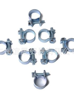 15pcs盒装镀锌迷你水管卡子卡箍软管夹强力欧式喉箍金属抱箍套装