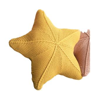 奶油法式风格抱枕奶咖色系列新款针织毛线沙发装饰靠垫儿童房靠枕