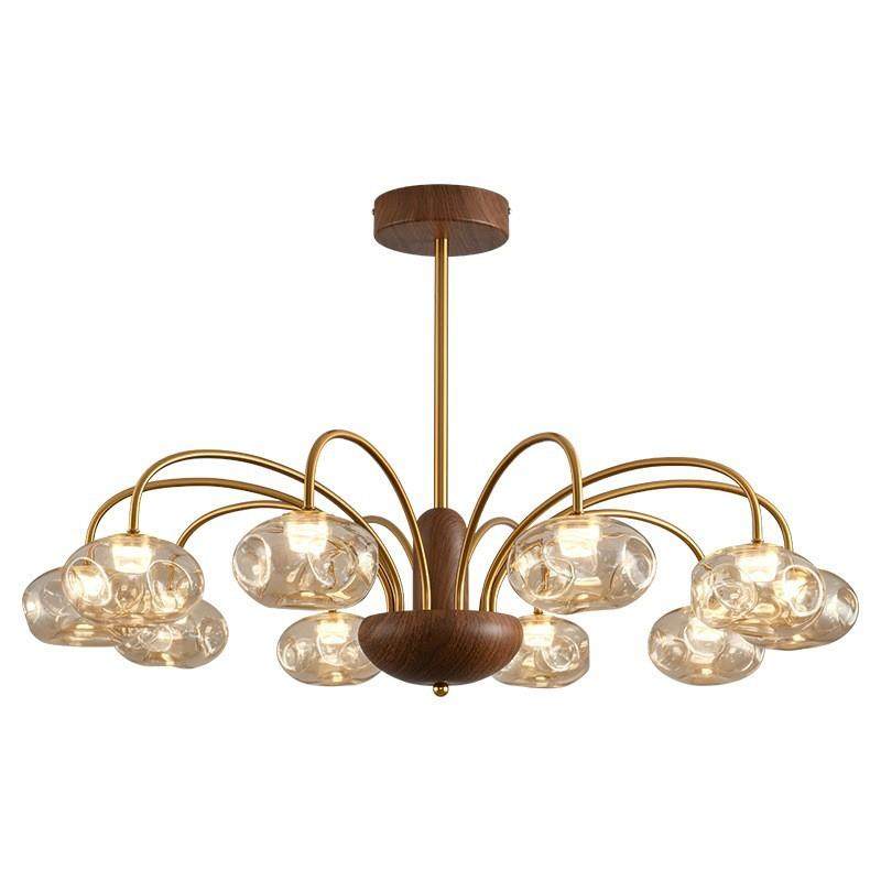 法式中古风客厅吊灯现代简约轻奢高级感主卧室灯创意玻璃护眼灯具,家装灯饰光源,智能吊灯,淘宝优惠券,粉丝福利购,淘宝优惠卷