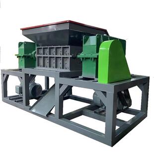 废铁金属双轴撕碎机电子垃圾粉碎机大型汽车轮胎橡胶塑料破碎机