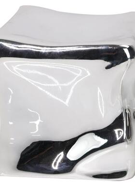 现代简约异形镇纸抽象树脂冰块摆件样板房室内软装立方体装饰品