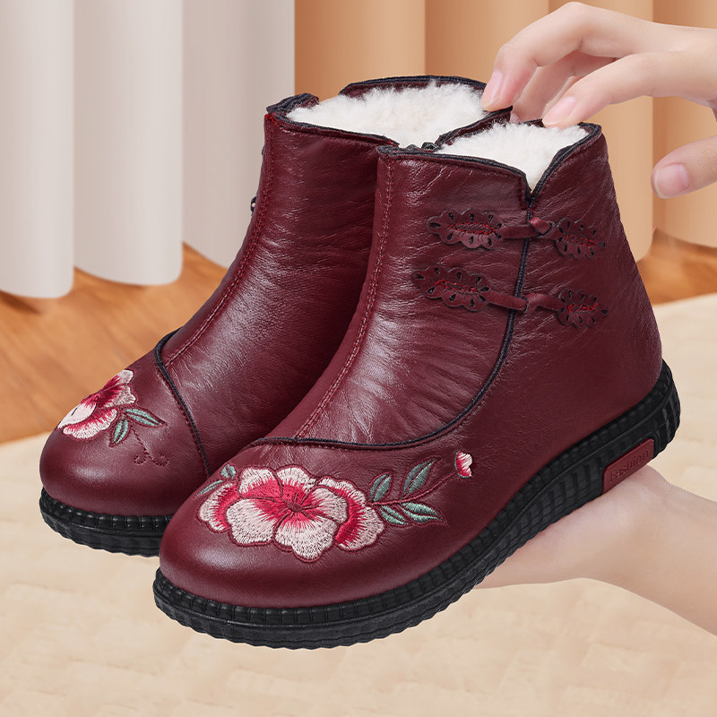 老人棉鞋官方旗舰店加绒加厚防滑老北京布鞋保暖中老年防水奶奶鞋,女鞋,棉鞋,淘宝优惠券,粉丝福利购,淘宝优惠卷