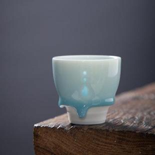 青瓷茶杯高档创意主人杯手工男女个人专用杯子陶瓷品茗杯单杯茶盏
