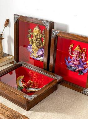 东南亚风格象鼻神壁挂泰国创意挂画摆件玄关柜装饰品