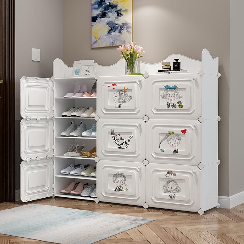 简易鞋柜门口放家用室内寝室好看大容量收纳多层防尘经济型鞋架子