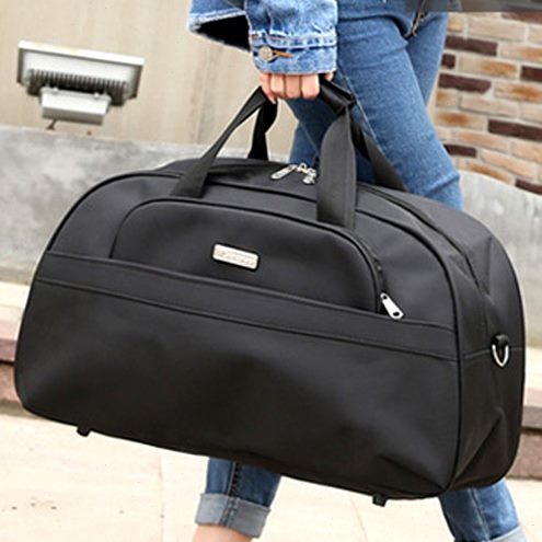 防水拉杆包手提旅行包旅游大容量男女行李包结婚大红色短途旅行袋