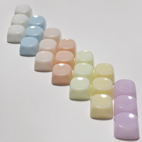 可爱软糖圆润十字通用键帽