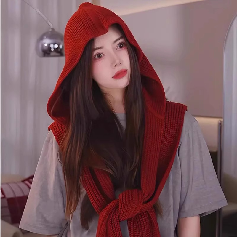 ins博主多功能针织保暖帽