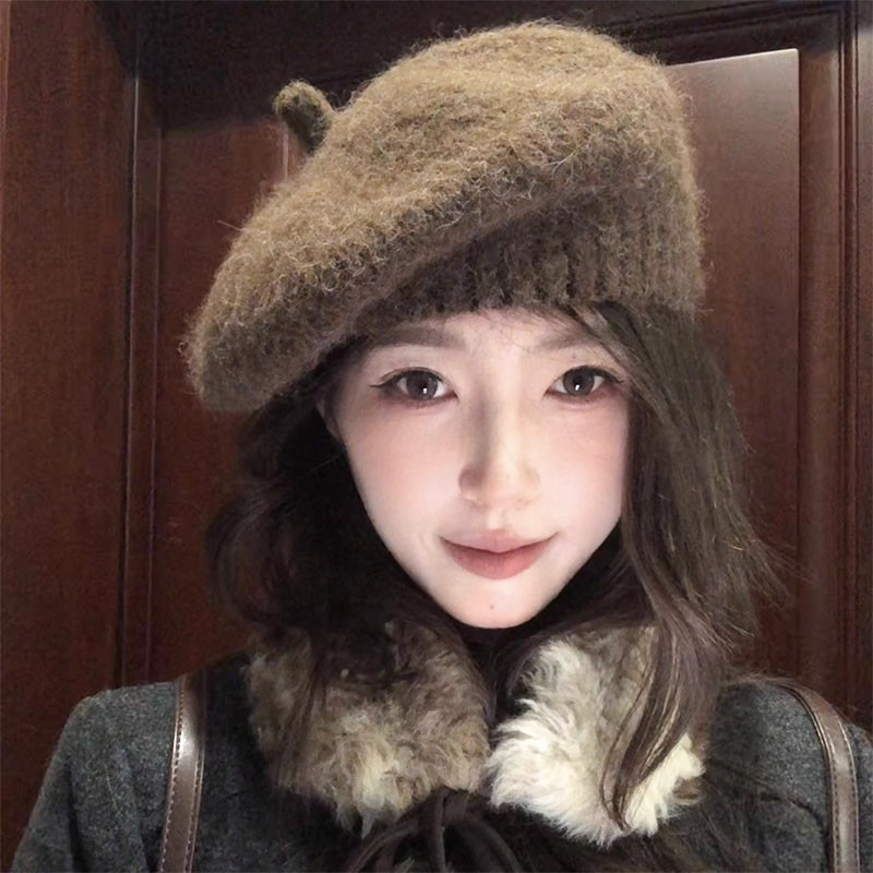 冬季新款韩系氛围感时尚针织帽