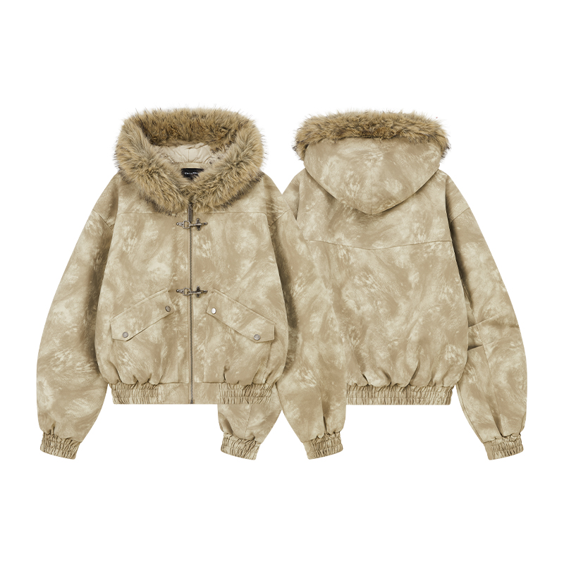 林秋楠同款ChaneyWondo“历空者”毛领连帽飞行夹克