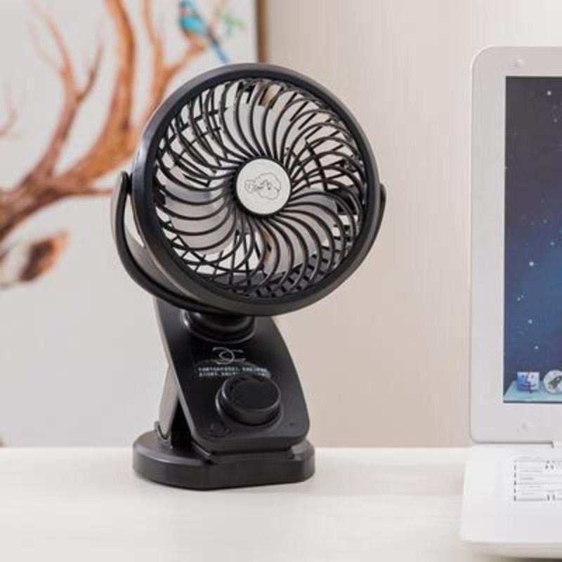 可充电自动摇头小风扇宝宝夹婴儿车bb手推车静音儿童童车夹扇