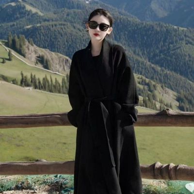 双面羊毛大衣女2024年秋冬新款毛羊绒毛高级显瘦气质高端秋冬加厚