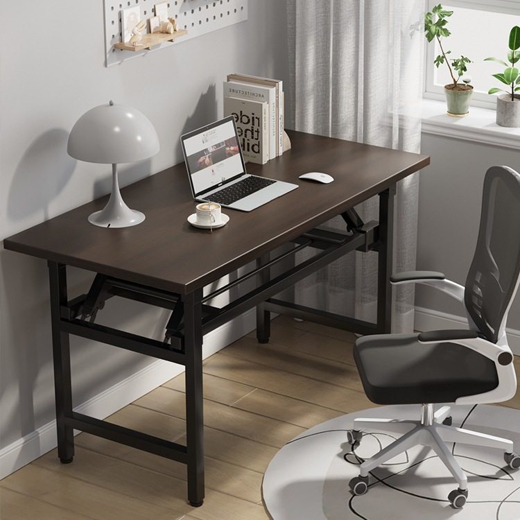 可折叠电脑桌台式书桌家用办公桌卧室小桌子简易学习写字桌长方形