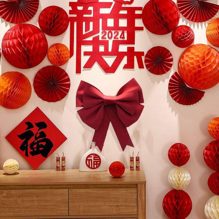 圣诞节网红蝴蝶结花束装饰墙上挂饰diy婚房布置巨型 大蝴蝶结