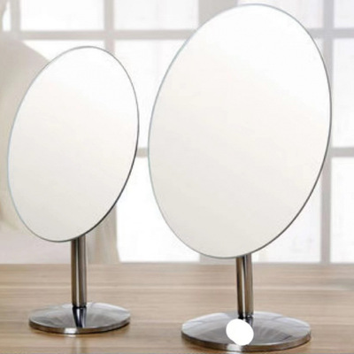 高清化妆镜台式少女桌面梳妆镜学生大号镜宿舍镜子折叠便携美容境