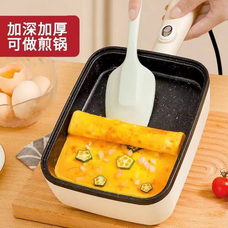 插电玉子烧锅小煎锅方形不粘锅厚蛋烧麦饭石电饼铛家用