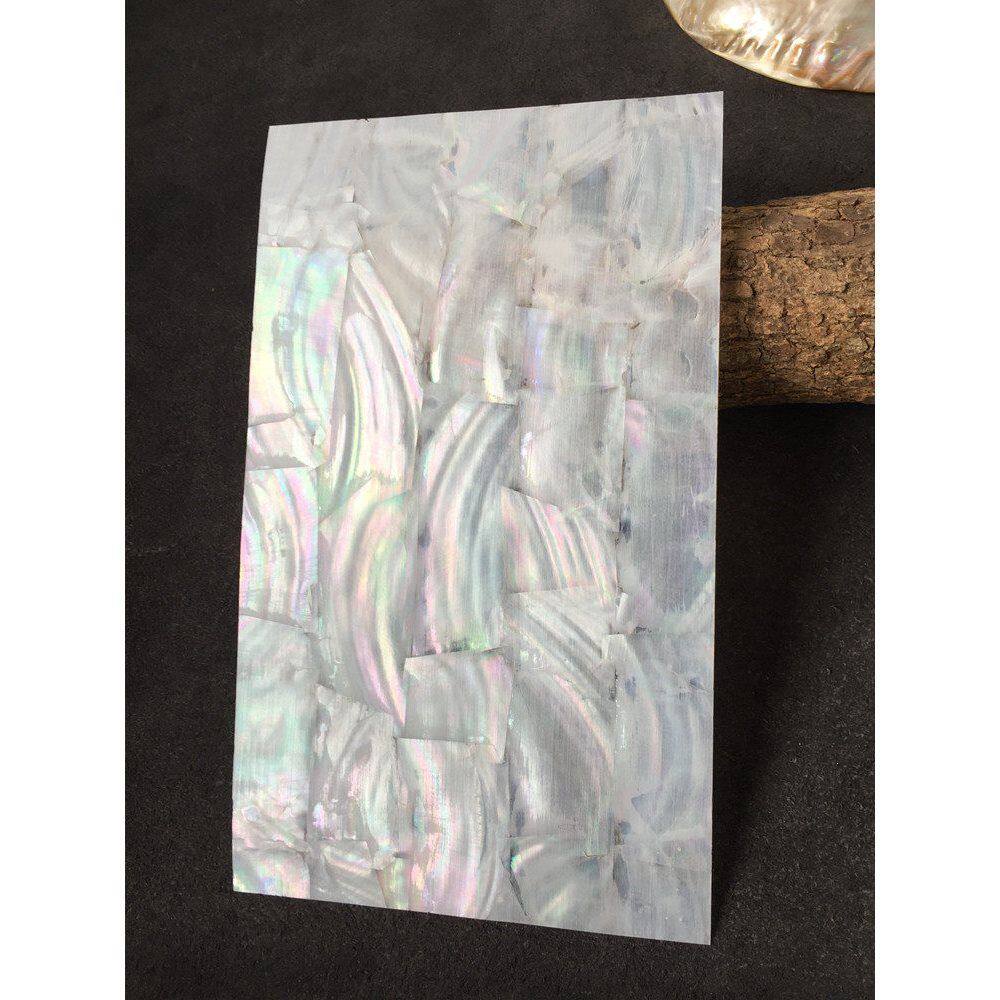 淡水白色贝壳片河贝创意工艺饰品漆艺螺钿片镶嵌雕花装饰材料