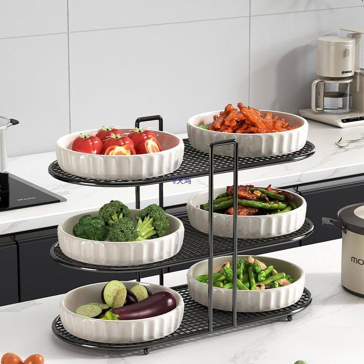 厨房备菜置物架多功能配菜盘碗碟收纳架多层家用台面放菜架子,厨房/烹饪用具,配菜/备菜盘,淘宝优惠券,粉丝福利购,淘宝优惠卷