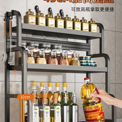 调料置物架多层台面多功能刀架筷子调味品收纳架子厨房调料储物架