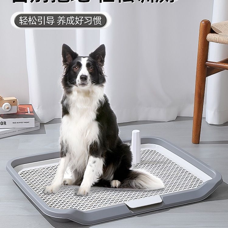 宠物狗厕所中大型小型犬定点训练排便卫生间专用便尿盆狗砂盆绢花