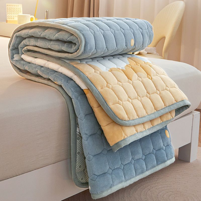 面毛绒床褥垫单人m牛奶垫子床垫软垫珊瑚冬季垫被保暖法兰绒绒