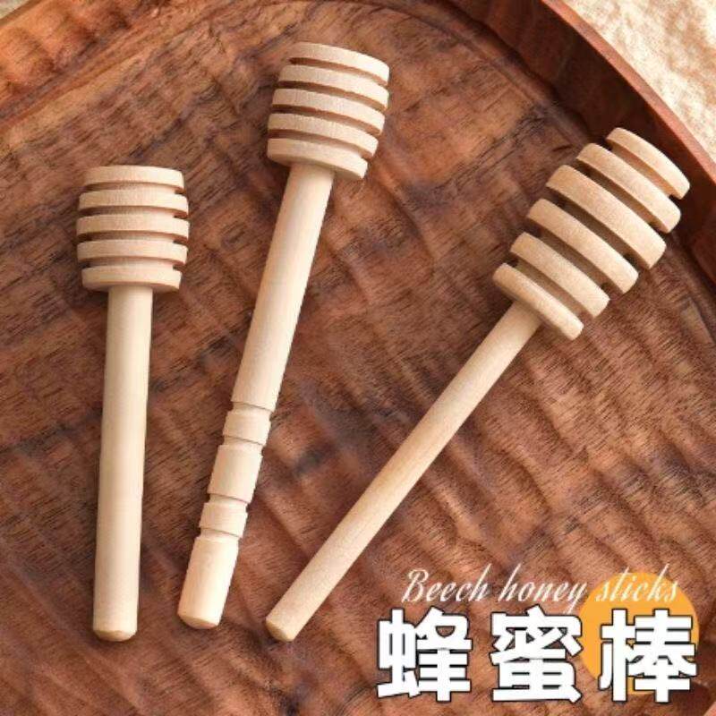 橄榄木蜂蜜搅拌棒木质蜂蜜提取棒麦芽糖果酱取用棒勺无漆无蜡高端