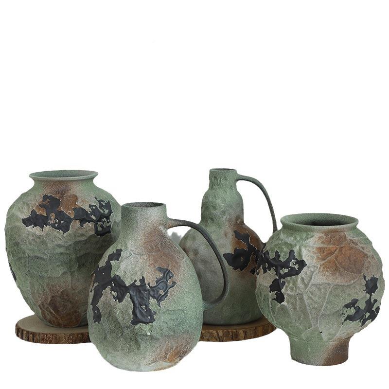 景德镇陶瓷花瓶复怀旧手工酒民宿诧件寂风插花禅意古CDP摆粗陶店