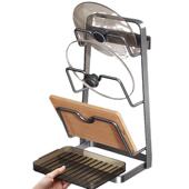 304不锈钢锅盖架壁挂免打孔厨房菜板置物架收纳放砧板案板架台面